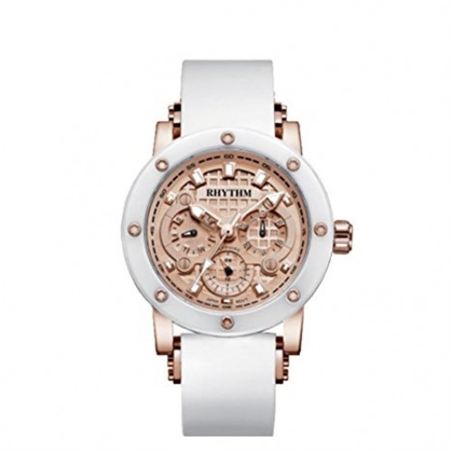 Rhythm (Japan) Stainless Steel Sapphire Glass (Scratch Resistant) Ceramic 10 ATM Wrist Watch Case Size Ø40X12.1mm